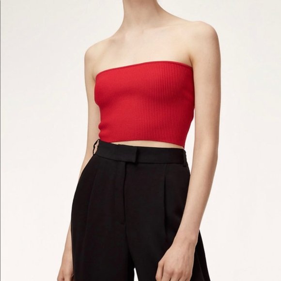 Babaton sculpt  knit tube top - Picture 2 of 5